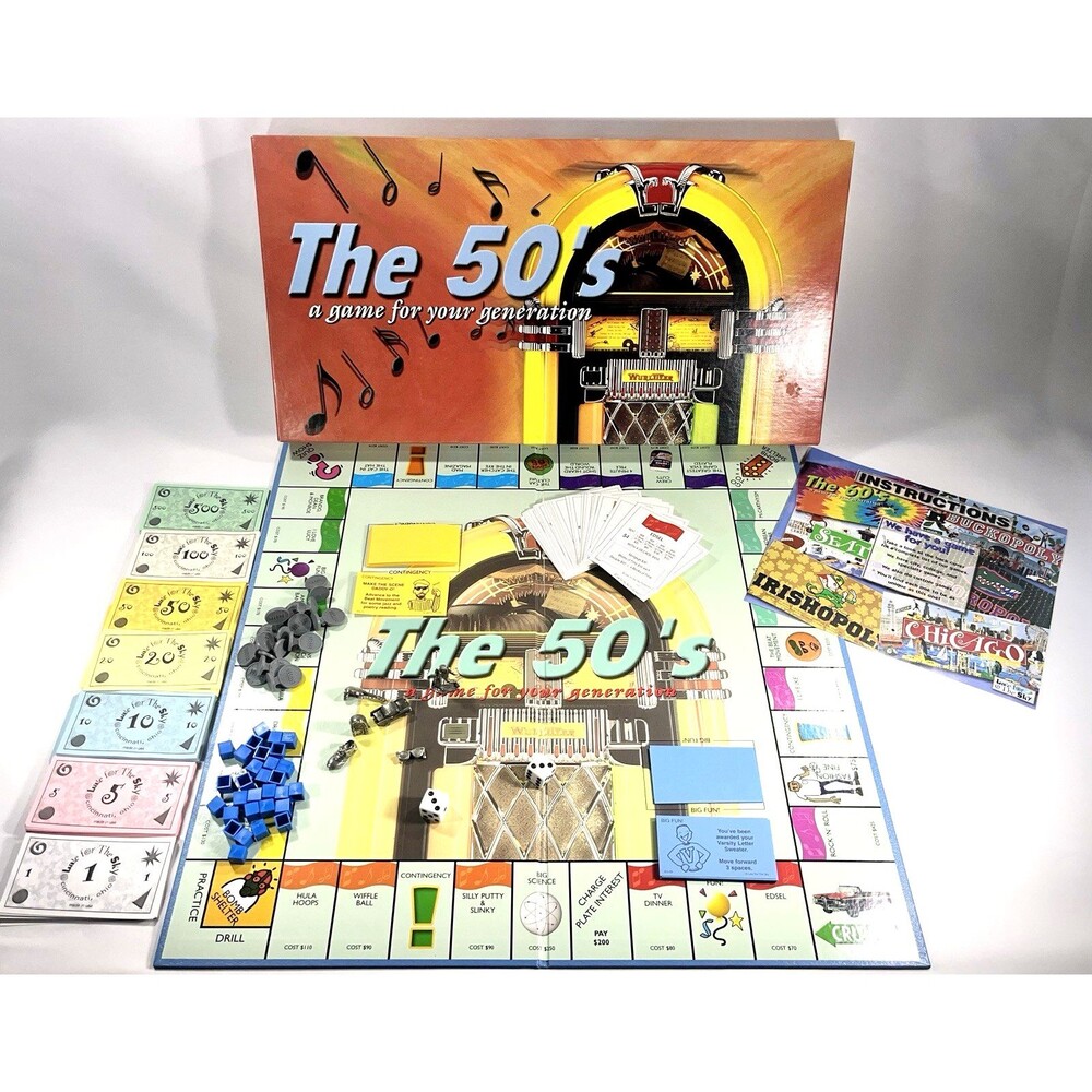 The 50's Board Game Monopoly Style Late For The Sky Complete